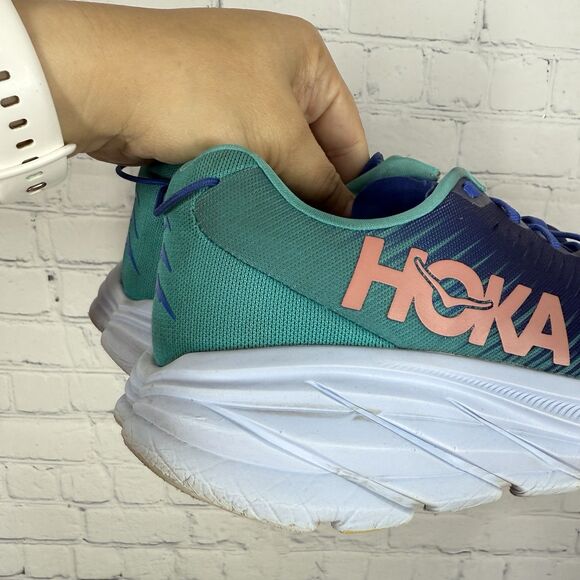 Hoka One Rincon 3 Sneakers Men Size 8.5B Blue Teal Running Training Gym Shoes - Picture 16 of 16